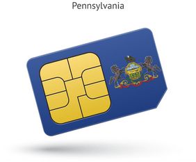 Сим карта США штат Пенсильвания для приема СМС